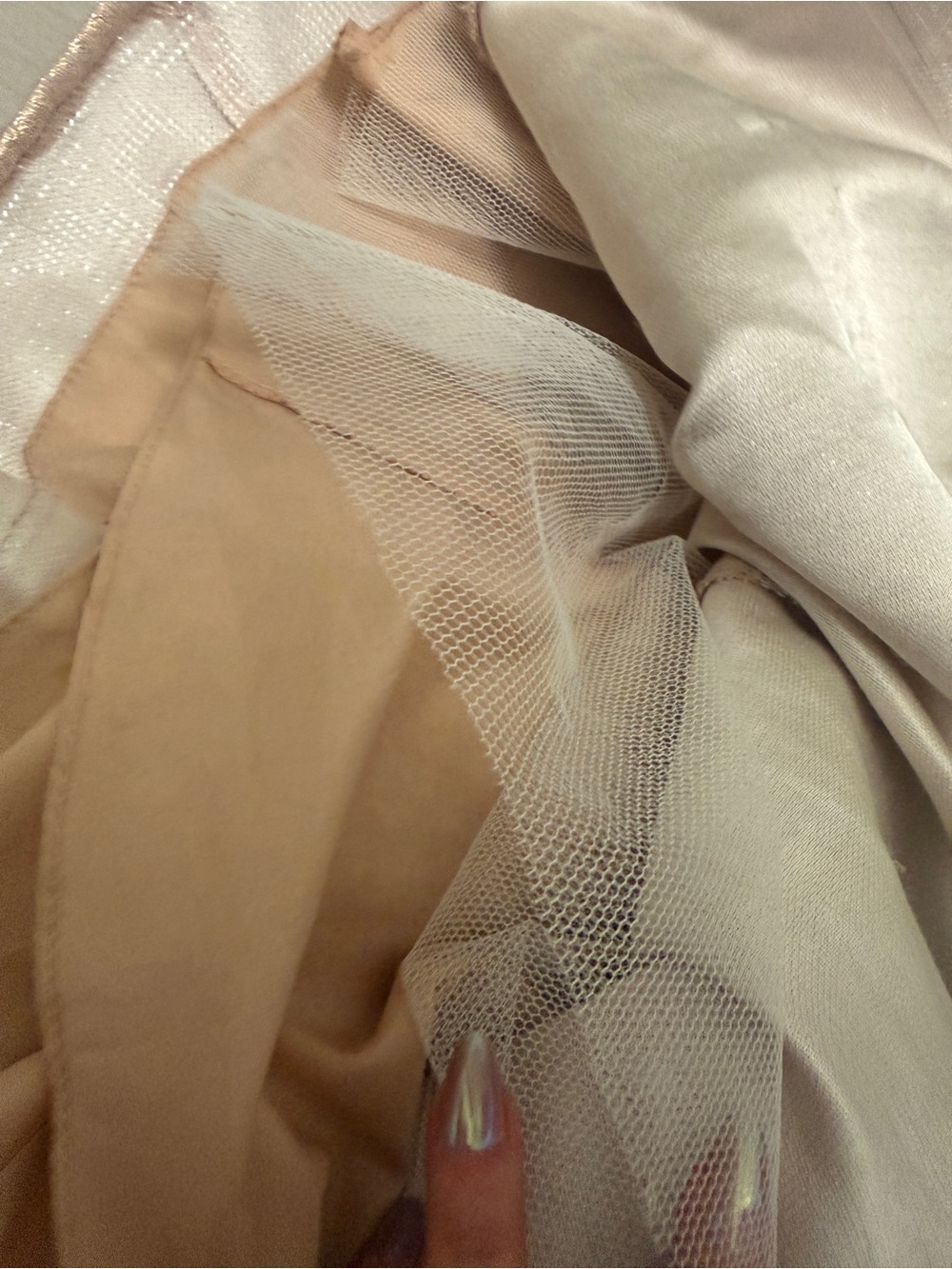Camilla Iridescent Pink and Gold Slip Maxi Dress - Picture 6 of 6